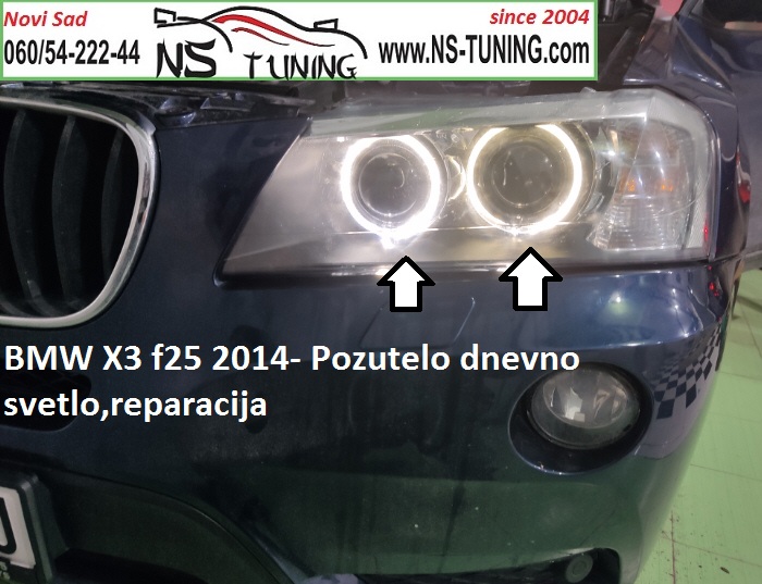 bmw x3 f25 2015 pozuteo angel eyes prsten dnevno svetlo led reparacija novi sad ns tuning